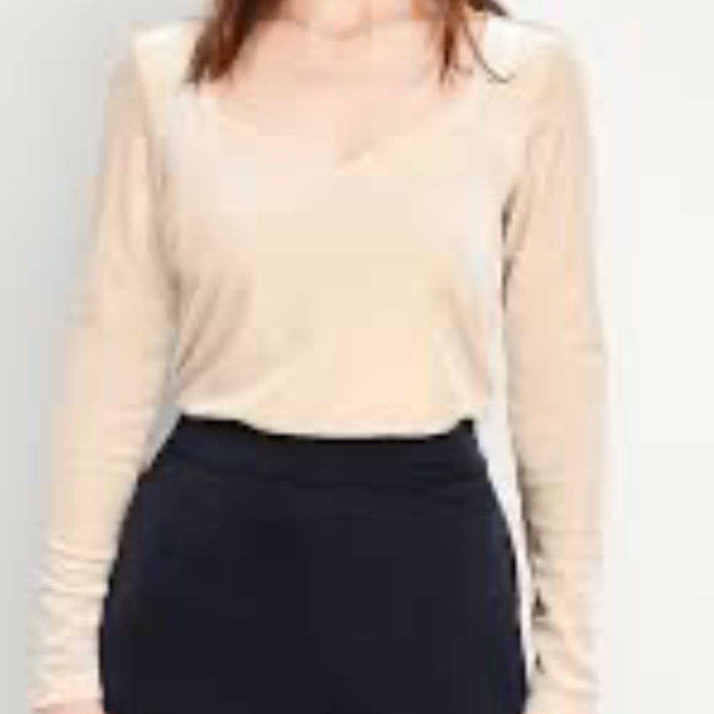 New Cream Velvet Top Old Navy Sz Medium